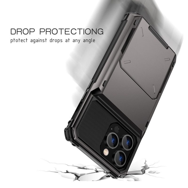Skal För iPhone 14 Pro Max Flip Style Korthållare