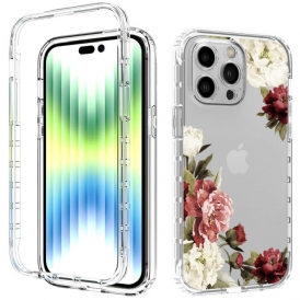 Skal För iPhone 14 Pro Max Förbättrad Blommig