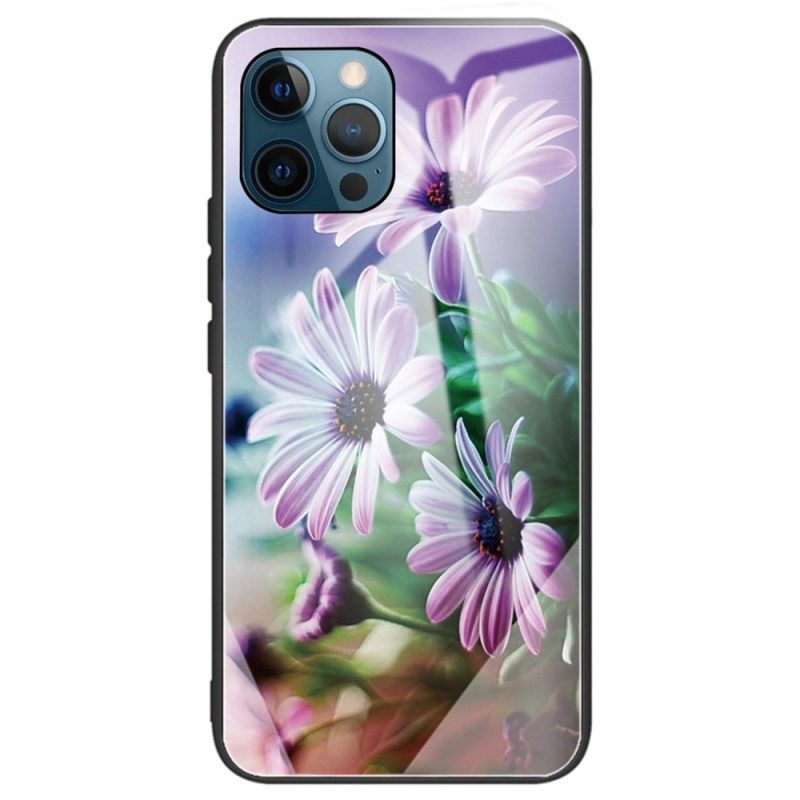 Skal För iPhone 14 Pro Max Härdat Glasblommor