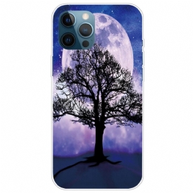 Skal För iPhone 14 Pro Max Träd Under Månen