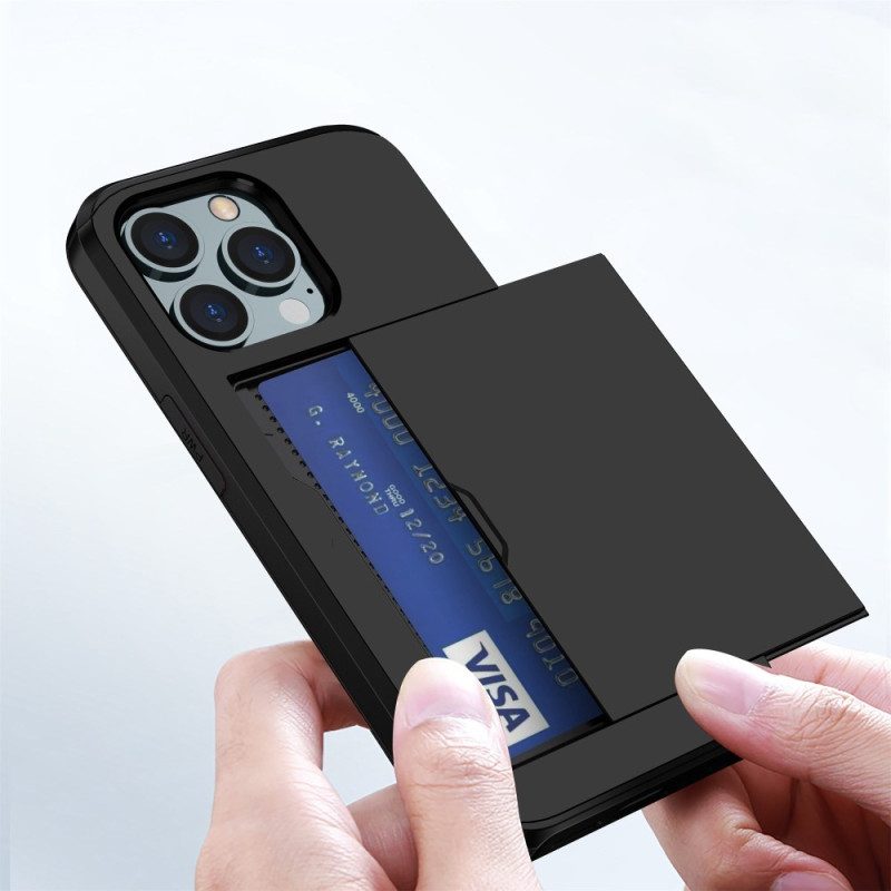 Skal För iPhone 14 Pro Max Två Korthållare Med Blixtlås