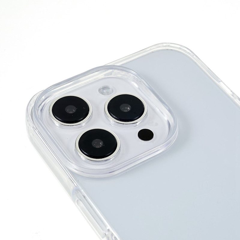 Skal För iPhone 14 Pro Transparent Med Färgad Sladd