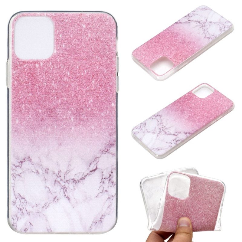 Skal För iPhone 14 Rosa Marmor