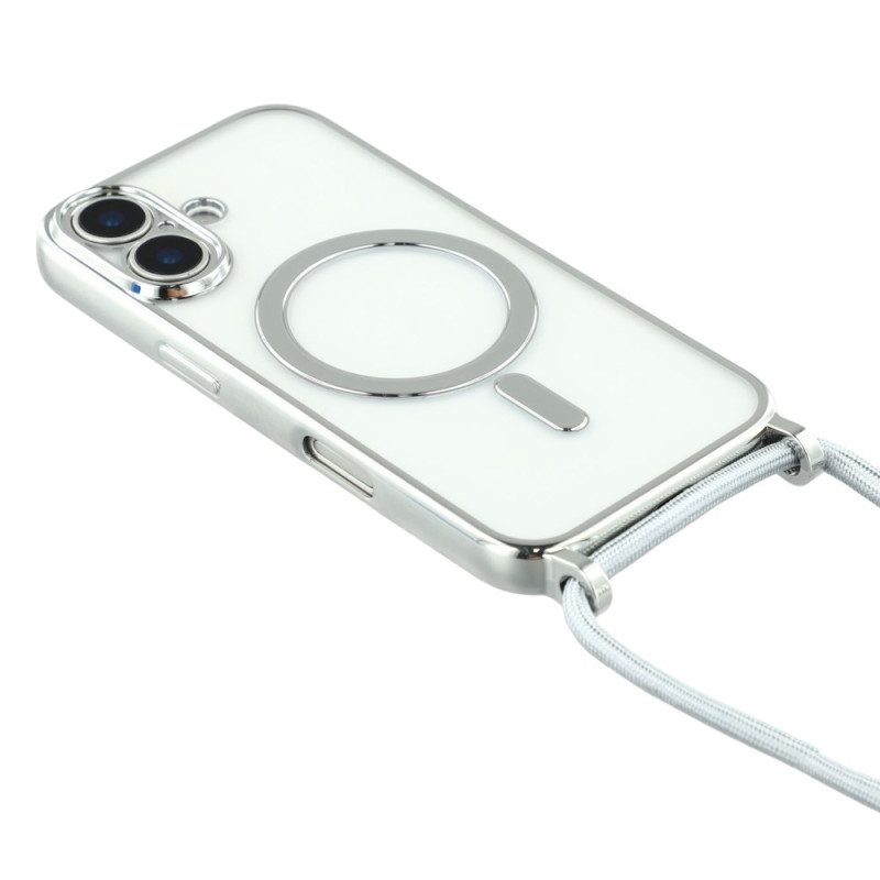 Skal För iPhone 17 Magsafe-kompatibelt Genomskinligt Fodral Med Sladd