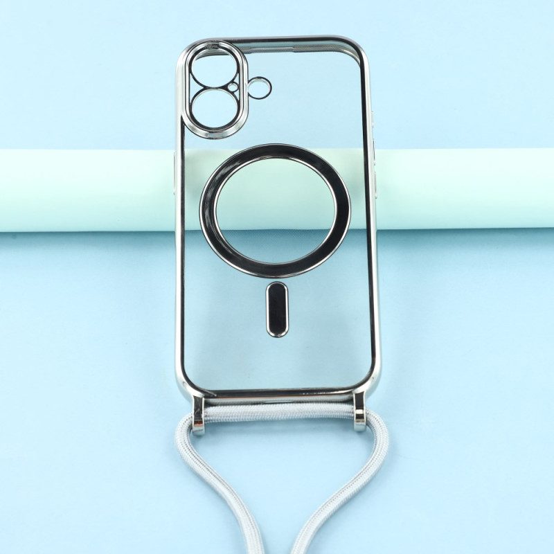 Skal För iPhone 17 Magsafe-kompatibelt Genomskinligt Fodral Med Sladd