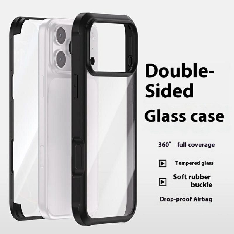 Skal För iPhone 17 Pro Max Dubbelsidigt Genomskinligt Skal