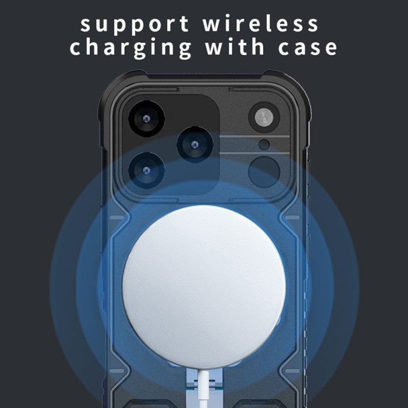 Skal För iPhone 17 Pro Max Magsafe-kompatibel Med Fäste Och Handledsrem
