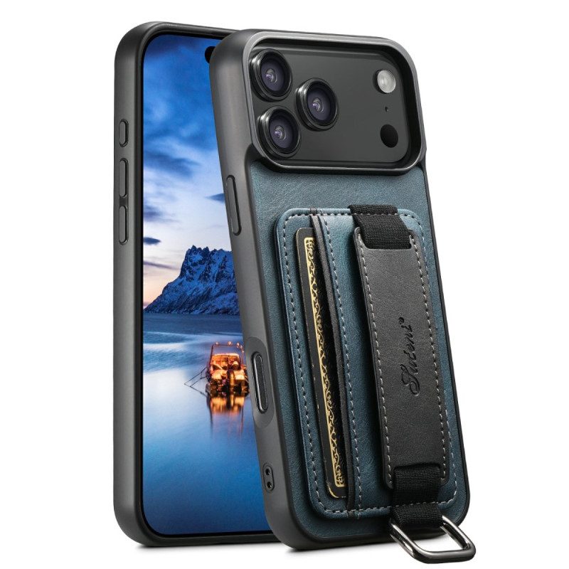 Skal För iPhone 17 Pro Max Suteni Korthållare Och Rem