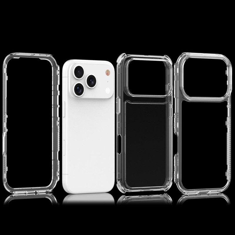 Skal För iPhone 17 Pro Transparent Tre-i-ett
