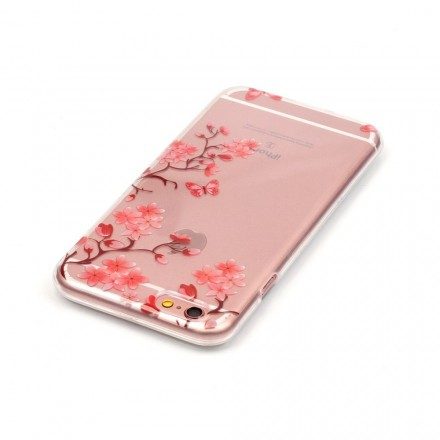 Skal För iPhone 6 / 6S Transparent Blommande Träd