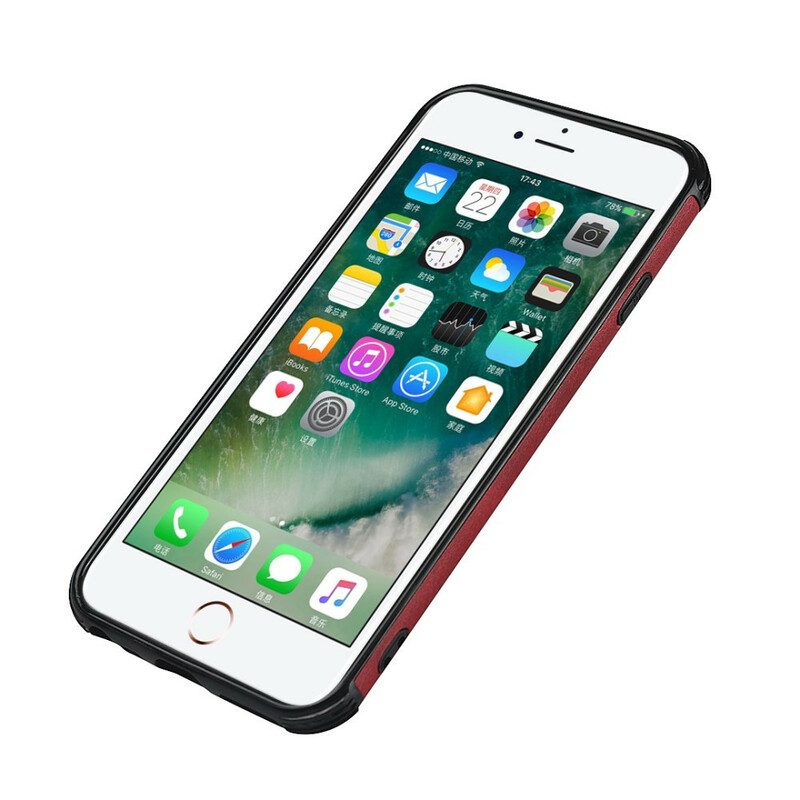 Skal För iPhone 6 / 6S Tvåfärgad Dubbelkorthållare