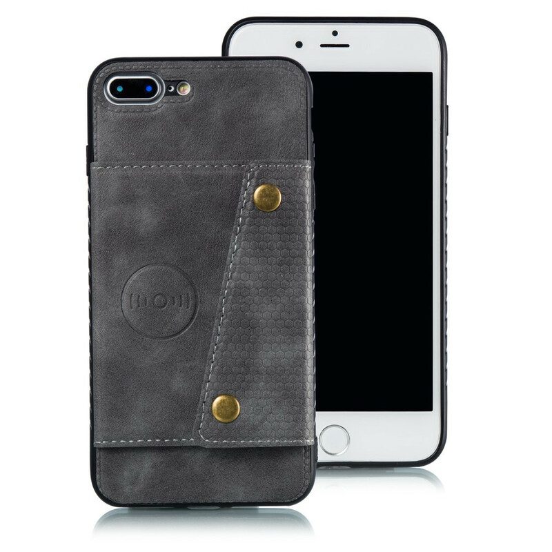 Skal För iPhone 8 Plus / 7 Plus Plånboksfodral Snap-plånbok