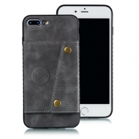Skal För iPhone 8 Plus / 7 Plus Plånboksfodral Snap-plånbok