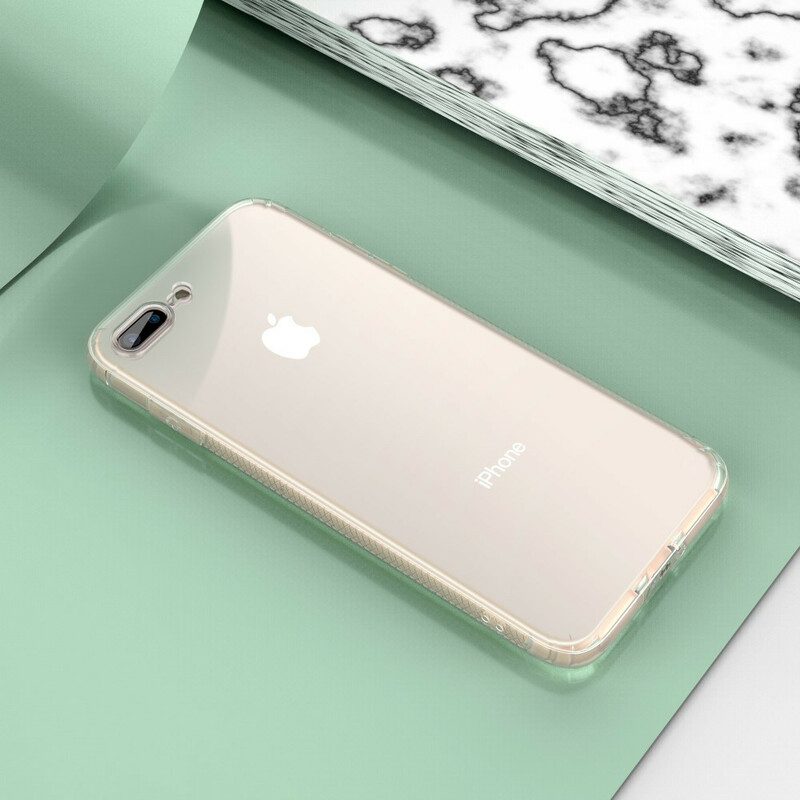 Skal För iPhone 8 Plus / 7 Plus Transparenta Leeu Skyddskuddar