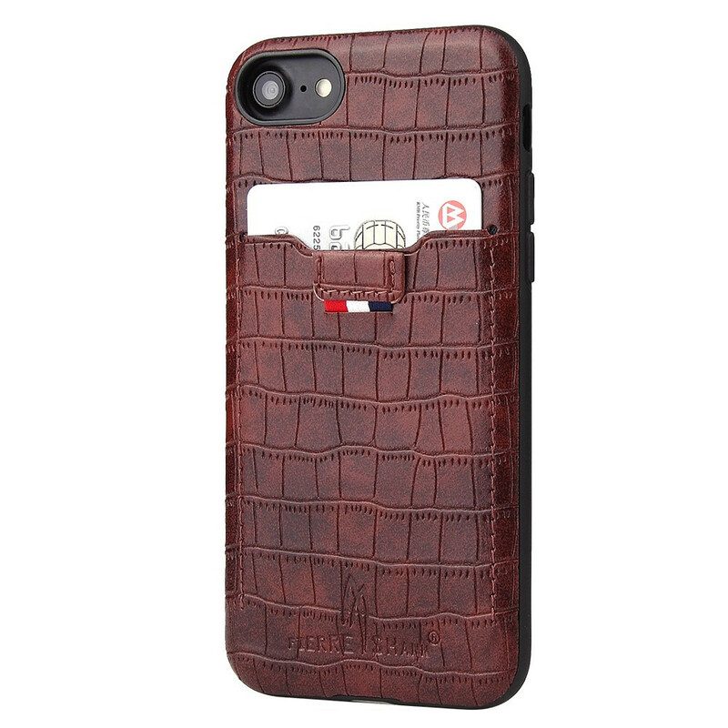 Skal För iPhone SE 3 / SE 2 / 8 / 7 Crocodile Skin Style Korthållare