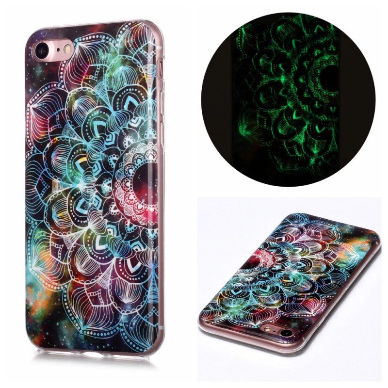 Skal För iPhone SE 3 / SE 2 / 8 / 7 Fluorescerande Mandala