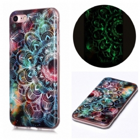 Skal För iPhone SE 3 / SE 2 / 8 / 7 Fluorescerande Mandala