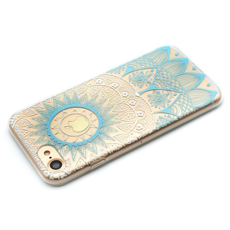 Skal För iPhone SE 3 / SE 2 / 8 / 7 Transparent Färgad Mandala