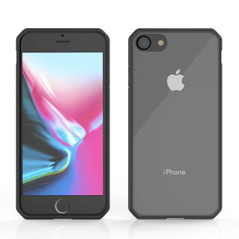 Skal För iPhone SE 3 / SE 2 / 8 / 7 Transparenta Färgade Kanter