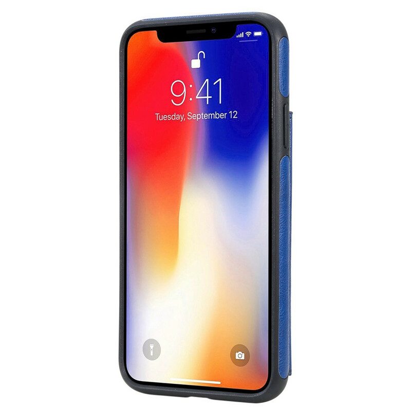 Skal För iPhone X / XS Cat Printing Support Card Hållare