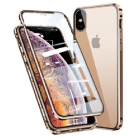 Skal För iPhone X / XS Härdat Glas Fram Och Bak