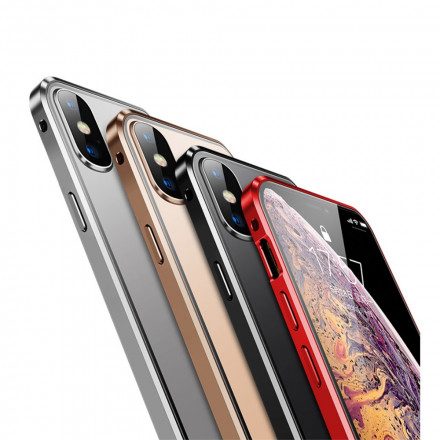 Skal För iPhone X / XS Härdat Glas Fram Och Bak