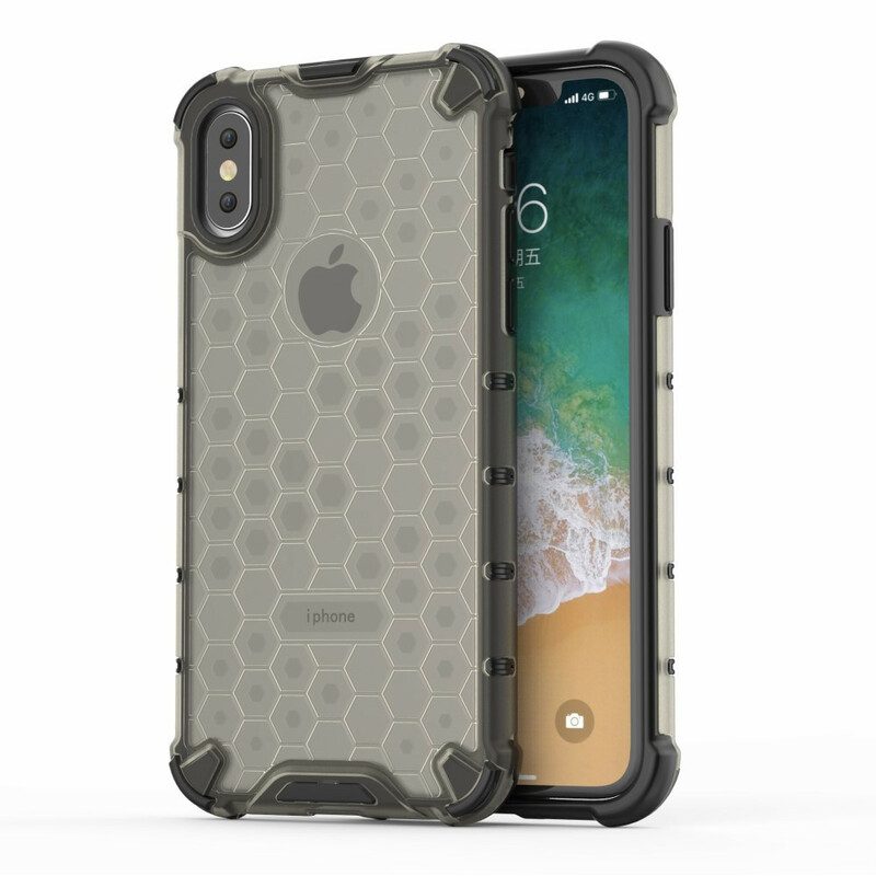 Skal För iPhone X / XS Honeycomb Style