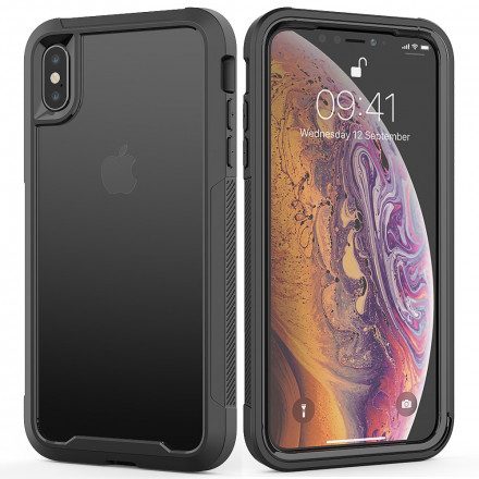 Skal För iPhone X / XS Hybrid Klara Stötfångarkanter