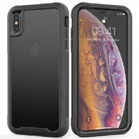 Skal För iPhone X / XS Hybrid Klara Stötfångarkanter