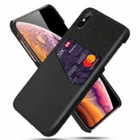 Skal För iPhone X / XS Ksq-korthållare