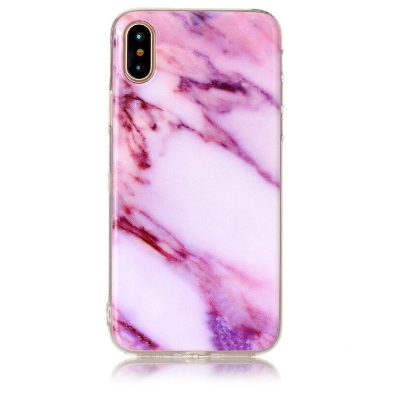 Skal För iPhone X / XS Marmor