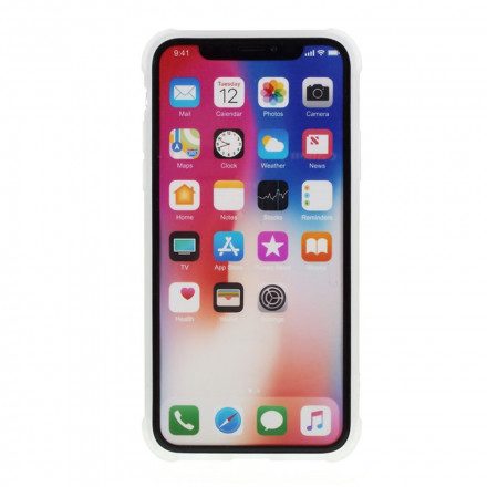 Skal För iPhone X / XS Plinkande Geometrisk Marmor