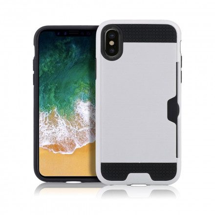 Skal För iPhone X / XS Styv Korthållare