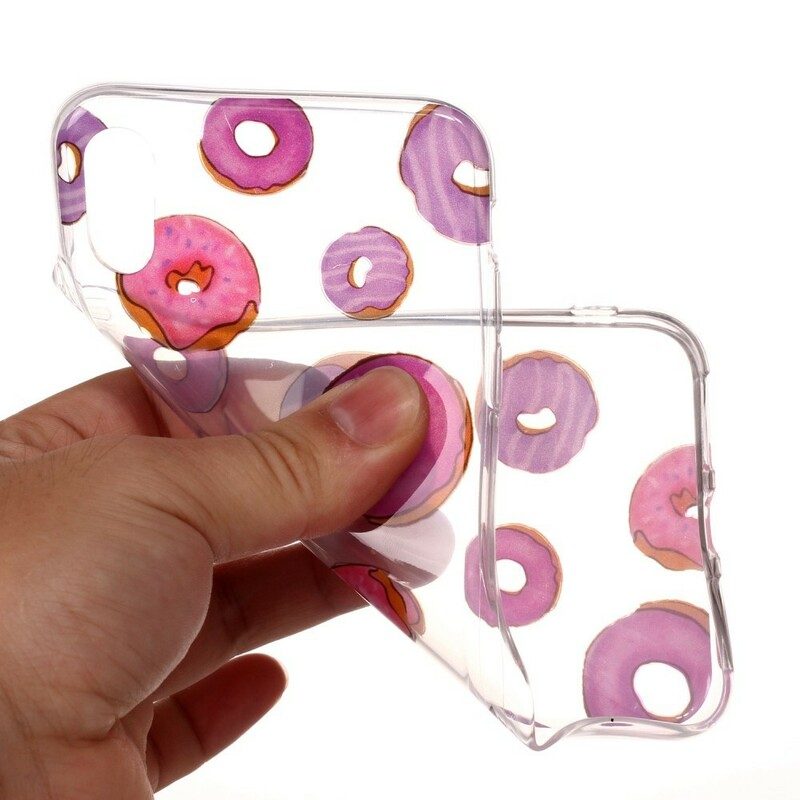 Skal För iPhone X / XS Transparent Donut Fläkt