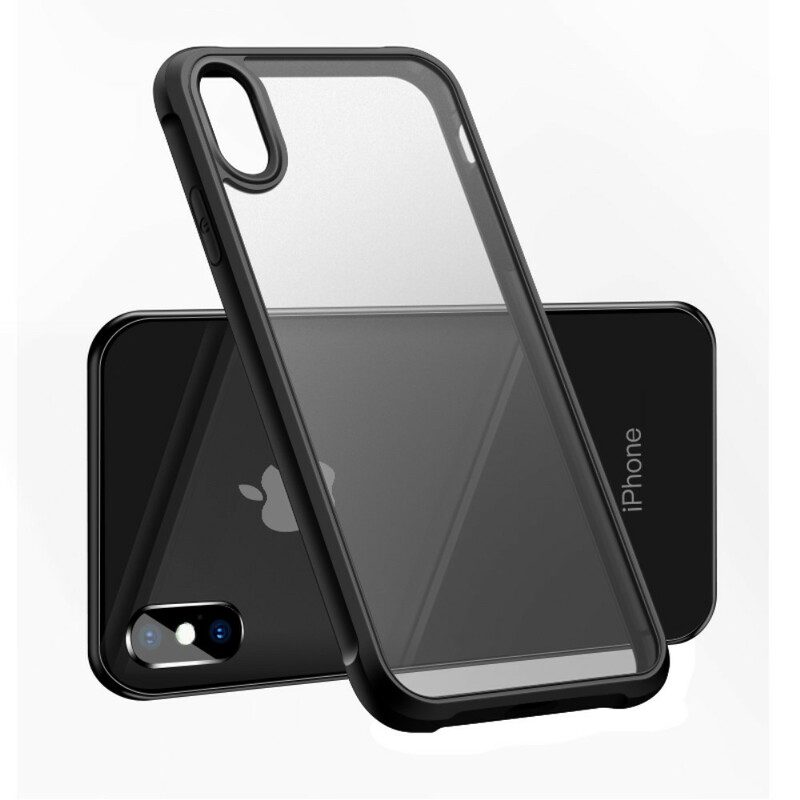 Skal För iPhone X / XS Transparenta Leeu Skyddskuddar