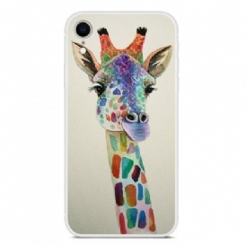 Skal För iPhone XR Färgstark Giraff