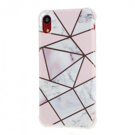 Skal För iPhone XR Marmorgeometridesign