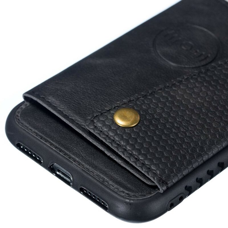 Skal För iPhone XR Plånboksfodral Snap-plånbok
