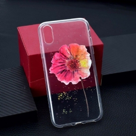 Skal För iPhone XR Sömlöst Blommönster I Akvarell