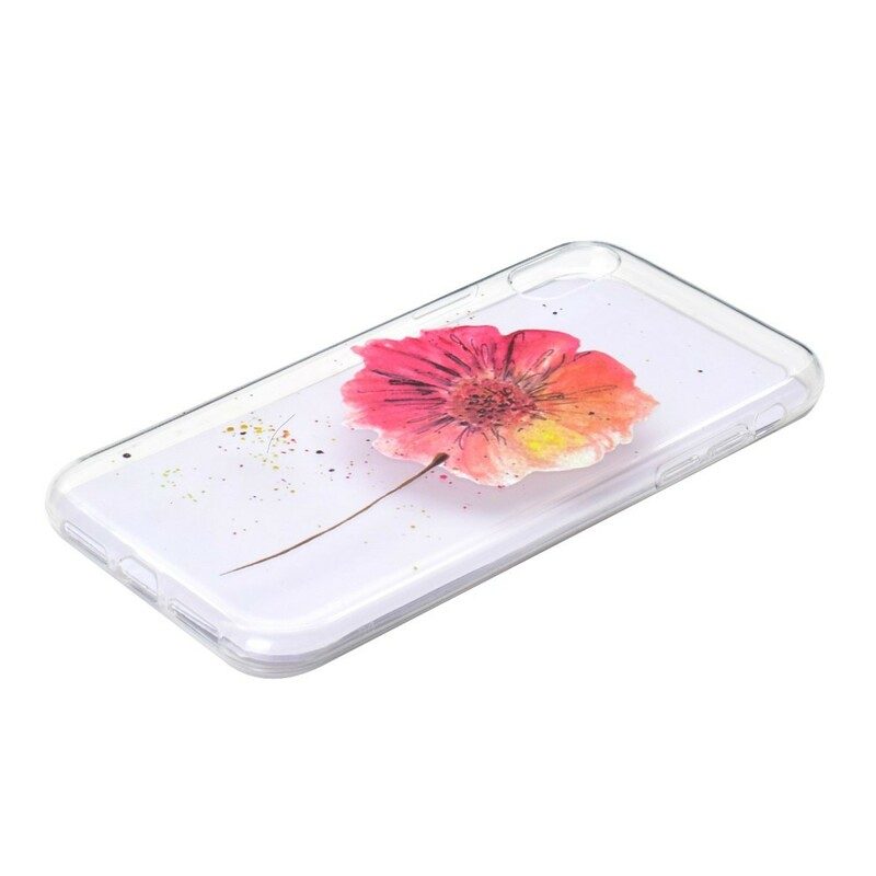 Skal För iPhone XR Sömlöst Blommönster I Akvarell