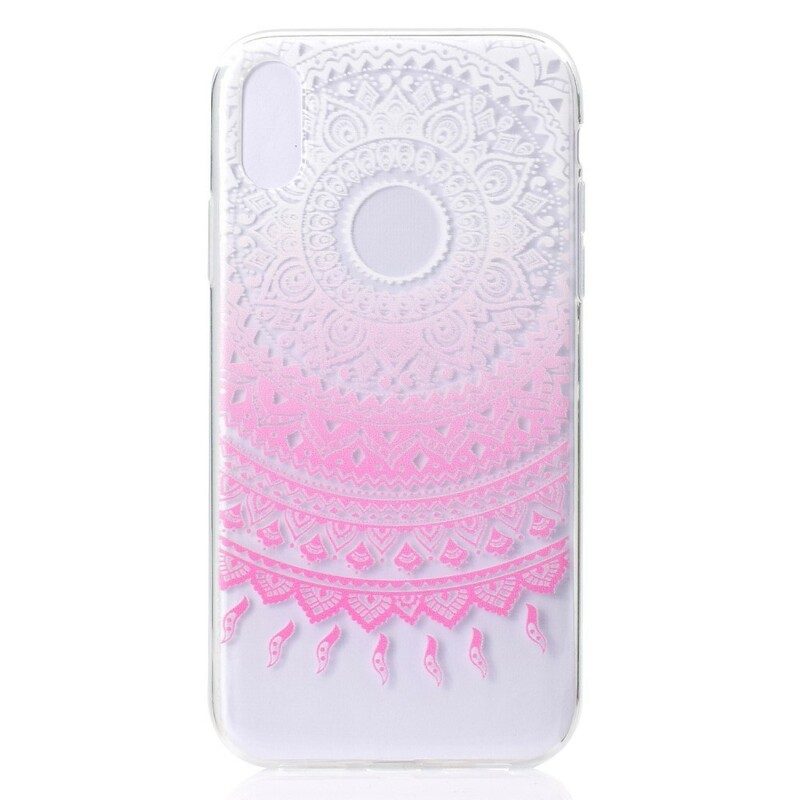 Skal För iPhone XR Transparent Färgad Mandala