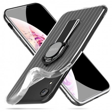 Skal För iPhone XR Transparent Ring-support