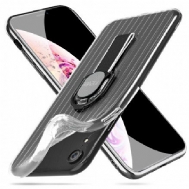 Skal För iPhone XR Transparent Ring-support
