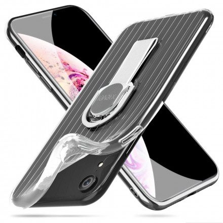 Skal För iPhone XR Transparent Ring-support