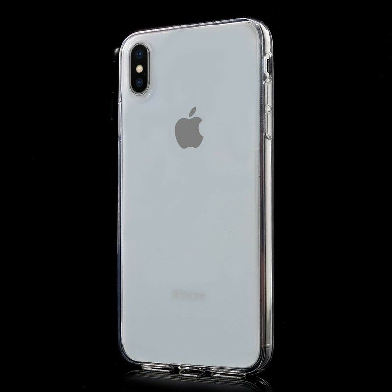 Skal För iPhone XS Max Färgat Transparent Silikon