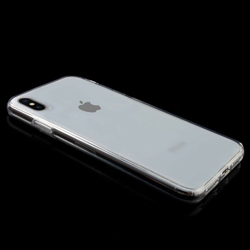 Skal För iPhone XS Max Färgat Transparent Silikon