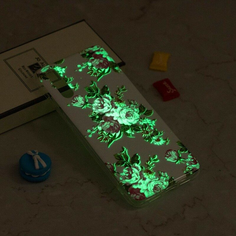 Skal För iPhone XS Max Fluorescerande Frihetsblommor