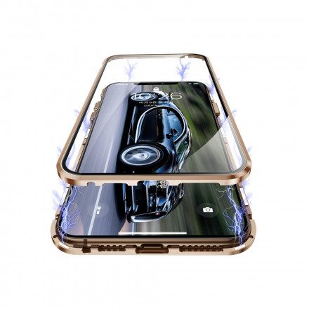 Skal För iPhone XS Max Härdat Glas Fram Och Bak