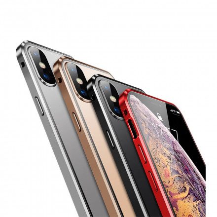 Skal För iPhone XS Max Härdat Glas Fram Och Bak