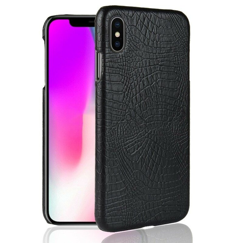 Skal För iPhone XS Max Krokodilskinnseffekt